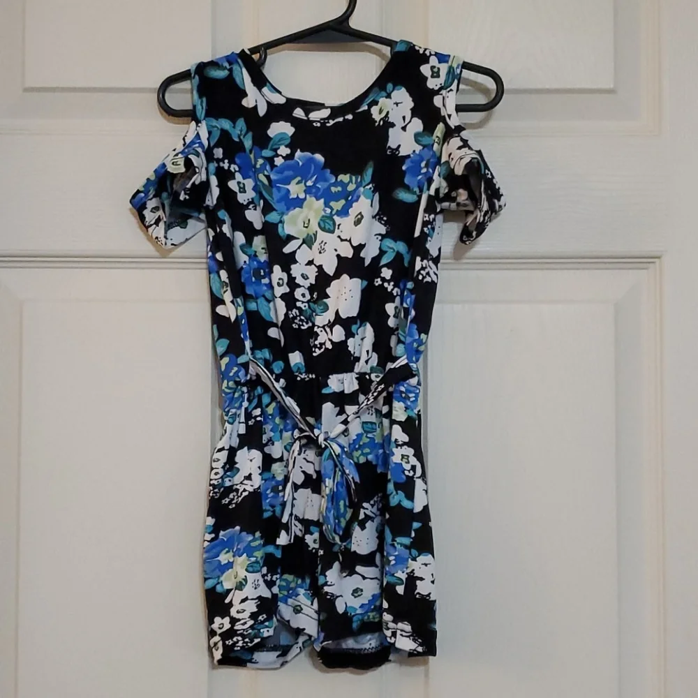 Floral Cold Shoulder Romper